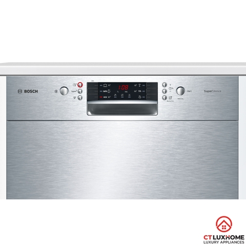 MÁY RỬA BÁT BÁN ÂM BOSCH SMU46GS01E SERIE 4 12 BỘ