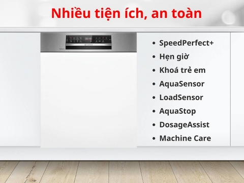 Máy rửa bát âm tủ 14 bộ Bosch SMI6ZCS16E