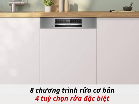Máy rửa bát âm tủ 14 bộ Bosch SMI6ZCS16E