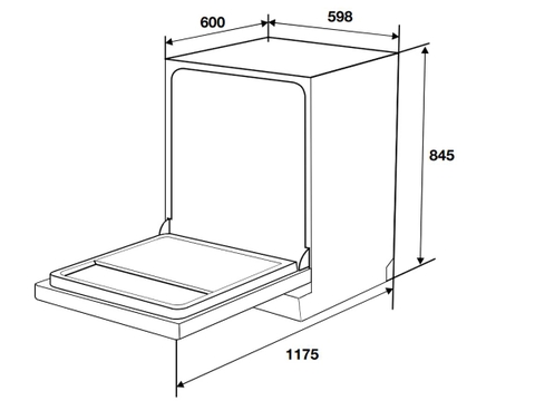 Máy rửa chén Hafele HDW-F6053S (535.29.702)