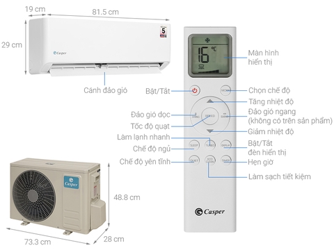 Máy lạnh Casper 1 HP SC-09FB36A