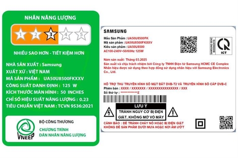 Smart Tivi Samsung 4K 50 inch UA50U8500F