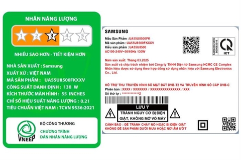 Smart Tivi Samsung 4K 55 inch UA55U8500F