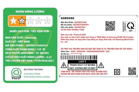 Smart Tivi QLED Samsung 4K 50 inch QA50Q7FA