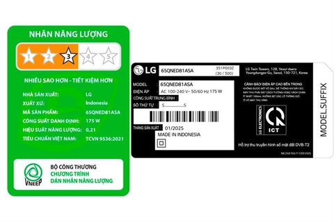 Smart Tivi LG 4K 65 inch QNED AI 65QNED81ASA