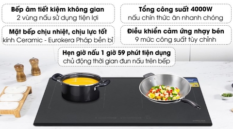 Bếp từ đôi lắp âm Kocher DIB4-888MI