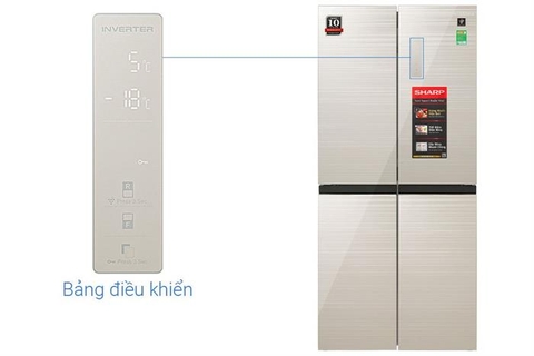 Tủ lạnh Sharp Inverter Multi Door 421 lít SJ-FXP510VG-CH