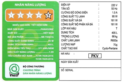 Tủ lạnh Panasonic Inverter 405 lít NR-TX461GPKV