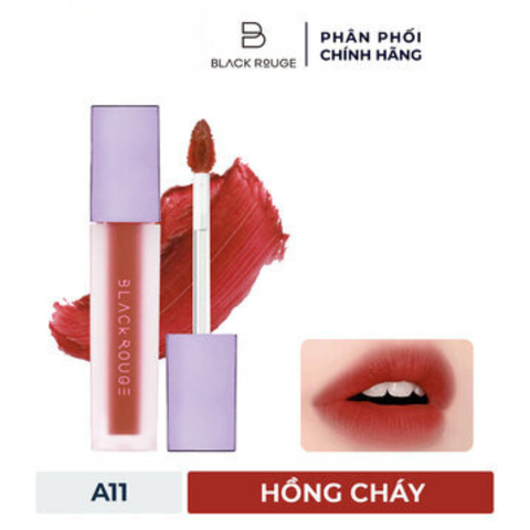 Son Kem Lì Black Rouge A12 Dashed Brown Nâu Gạch 4.5g Air Fit Velvet Ver 2 Mood Filter MB