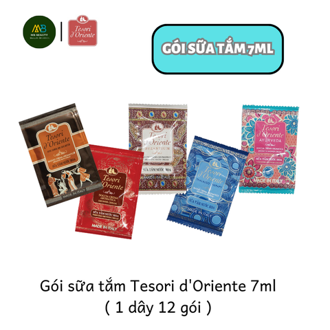 Sữa tắm Gói,  dây Tesori d’Oriente  7ml tiện dụng phù hợp đem đi du lịch