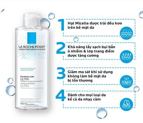 Nước Tẩy Trang La Roche-Posay Dành Cho Da Nhạy Cảm 400ml