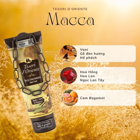 Sữa Tắm Hương Nước Hoa Tesori d'Oriente Hương Macca 250ml-500ml
