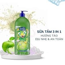 Sữa Tắm Gội Trẻ Em Suave Kids 3in1 Silly Apple ( Hương Táo )  1180ML