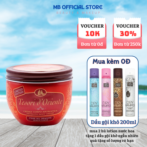 Kem Dưỡng Thể Hương Nước Hoa Thanh Long 300gr - Tesori d'Oriente