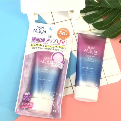 Tinh Chất Chống Nắng Hiệu Chỉnh Sắc Da Sunplay Skin Aqua Tone Up UV Essence - Lavender SPF50+/PA++++ 50g
