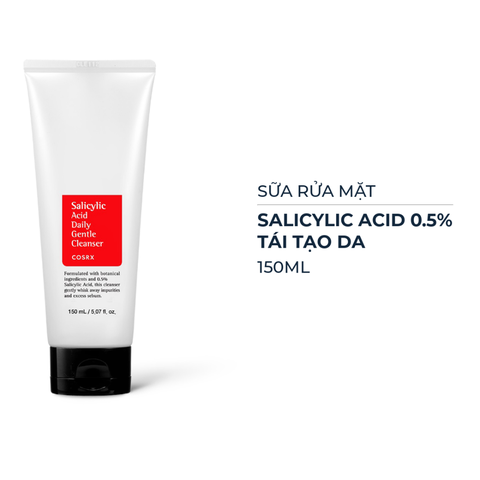 Sữa Rửa Mặt Cosrx Salicylic Acid 0.5% Tái Tạo Da 150ml
