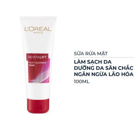 Sữa Rửa Mặt L'Oreal Săn Chắc Da 100ml Revitalift Milky Foam