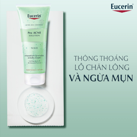 Tẩy Tế Bào Chết Eucerin Dành Cho Da Nhờn Mụn 100ml Pro ACNE Solution Scrub