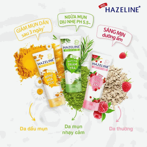 Sữa Rửa Mặt Hazeline Có Thành Phần Từ Thiên Nhiên 100g