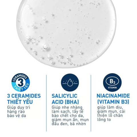 Sữa Rửa Mặt CeraVe Làm Sạch & Tẩy Tế Bào Chết Dịu Nhẹ 236ml SA Smoothing Cleanser