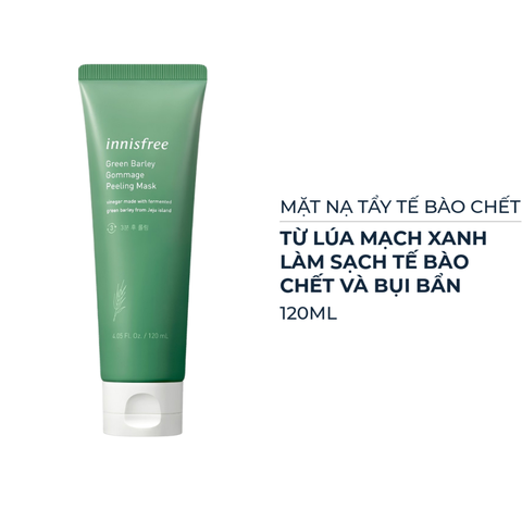 Mặt Nạ Tẩy Tế Bào Chết innisfree Từ Lúa Mạch Xanh 120ml Green Barley Gommage Mask
