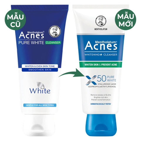 Sữa Rửa Mặt Acnes Dưỡng Sáng Và Ngăn Ngừa Mụn 100g Pure White Cleanser