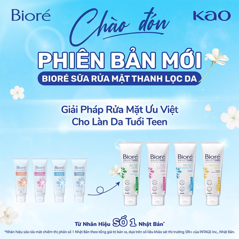 Sữa Rửa Mặt Bioré Làm Sạch Sâu 100g Skin Purifying Facial Foam (Đủ loại)