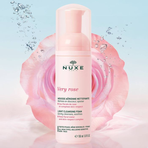 Sữa Rửa Mặt Nuxe Tạo Bọt Dịu Nhẹ Cho Mọi Loại Da 150ml Very Rose Light Cleansing Foam MB Beauty