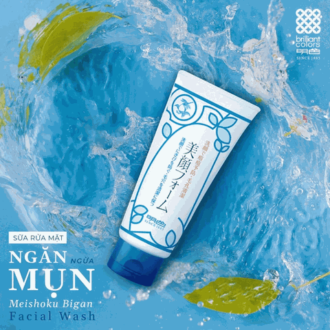 Sữa Rửa Mặt Meishoku Ngăn Ngừa Mụn 80g Bigansui Acne Bigan Facial Wash