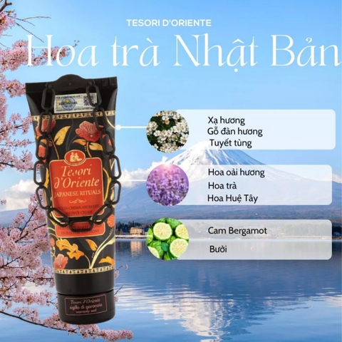 Sữa Tắm Hương Nước Hoa Tesori d' Oriente Hương Hoa Trà 250ml-500ml