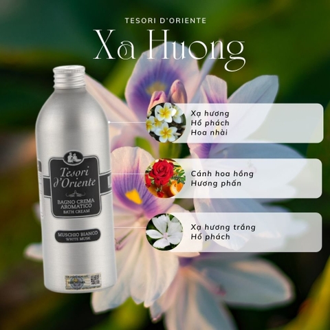 Sữa Tắm Hương Nước Hoa Tesori d'Oriente Hương Xạ Hương 500ml