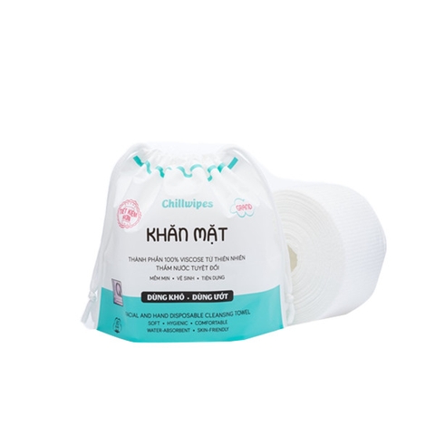 Khăn Mặt Khô Chillwipes Dạng Cuộn (80 Miếng/Cuộn)