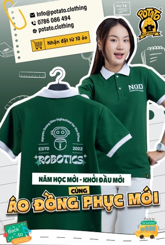 Đồng phục polo CLB ROBOTICS - Chuyên Nguyễn Quang Diêu