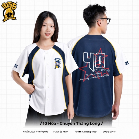 Áo lớp bóng chày 10 Hóa - Chuyên Thăng Long