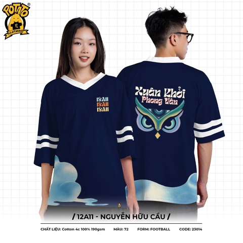ÁO LỚP BÓNG BẦU DỤC 12A11 - NGUYỄN HỮU CẦU