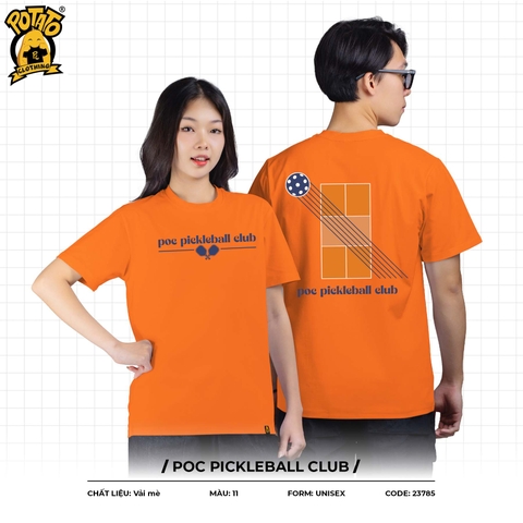 ĐỒNG PHỤC THỂ THAO POC PICKLEBALL CLUB - CAM