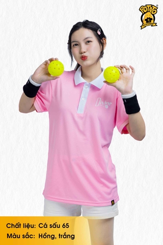 Áo polo pickleball Diving