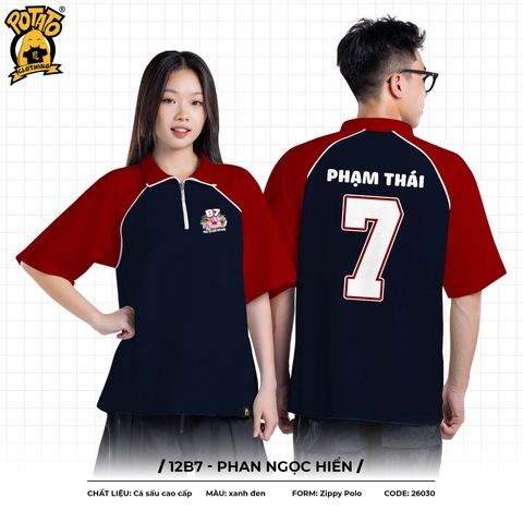 ÁO LỚP ZIPPY POLO 12B7 - PHAN NGỌC HIỂN
