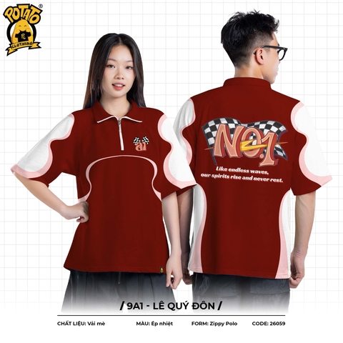 ÁO LỚP POLO ZIPPY CREW 9A1 - LÊ QUÝ ĐÔN
