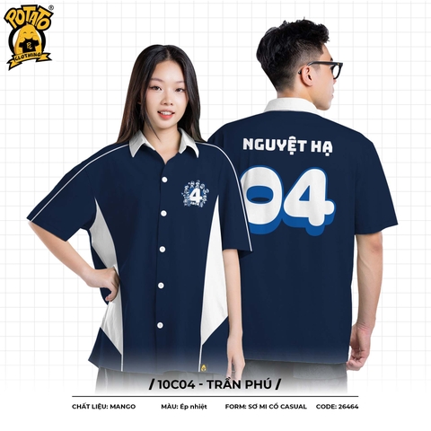 ÁO LỚP SƠ MI 10C04 - TRẦN PHÚ