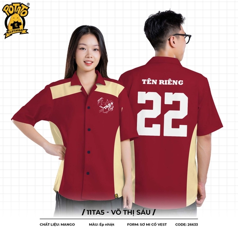 ÁO LỚP SƠ MI 11TA5 - VÕ THỊ SÁU