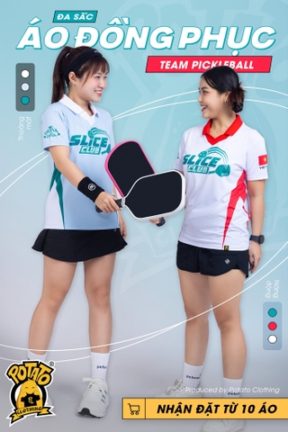 Đồng phục polo Slice Club - Pickleball xanh dương