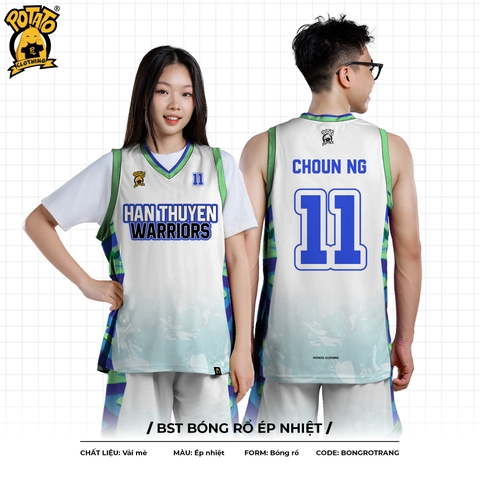BST BÓNG RỔ ÉP NHIỆT TRẮNG