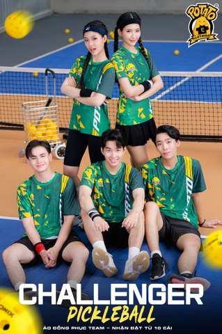 BST Đồng phục Pickleball Challenger xanh lá