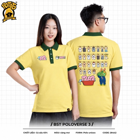 BST Áo lớp Poloverse vàng mơ