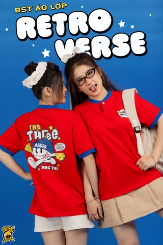 ÁO LỚP CỔ TRÒN RETROVERSE - ĐỎ
