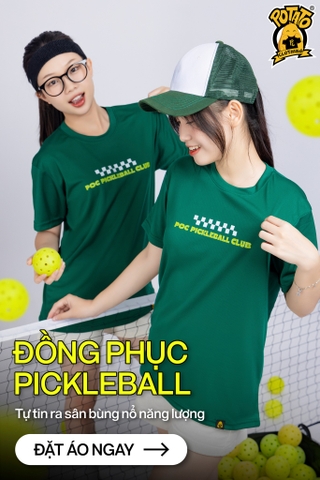 ĐỒNG PHỤC THỂ THAO POC PICKLEBALL CLUB - XANH LÁ