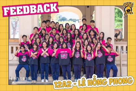 ÁO LỚP BÓNG BẦU DỤC 12A2 - LÊ HỒNG PHONG