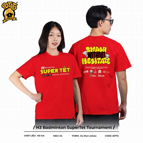 Đồng Phục Cầu Lông H3 Badminton Super-Tet Tournament