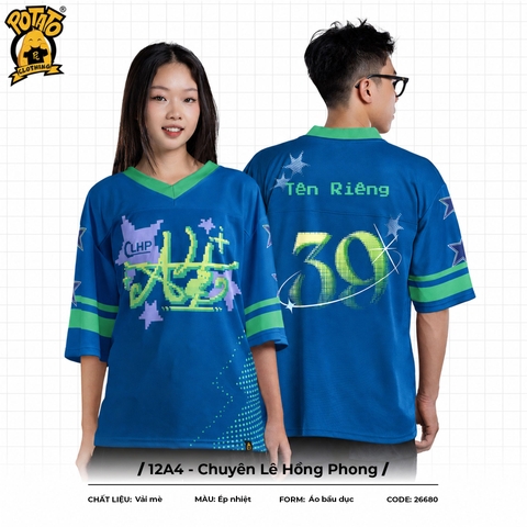 Áo lớp bóng bầu dục 12A4 - Chuyên Lê Hồng Phong